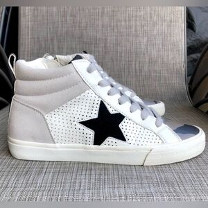 Vintage Havana Lester Black Grey Camo High Sneakers Women’s size 8